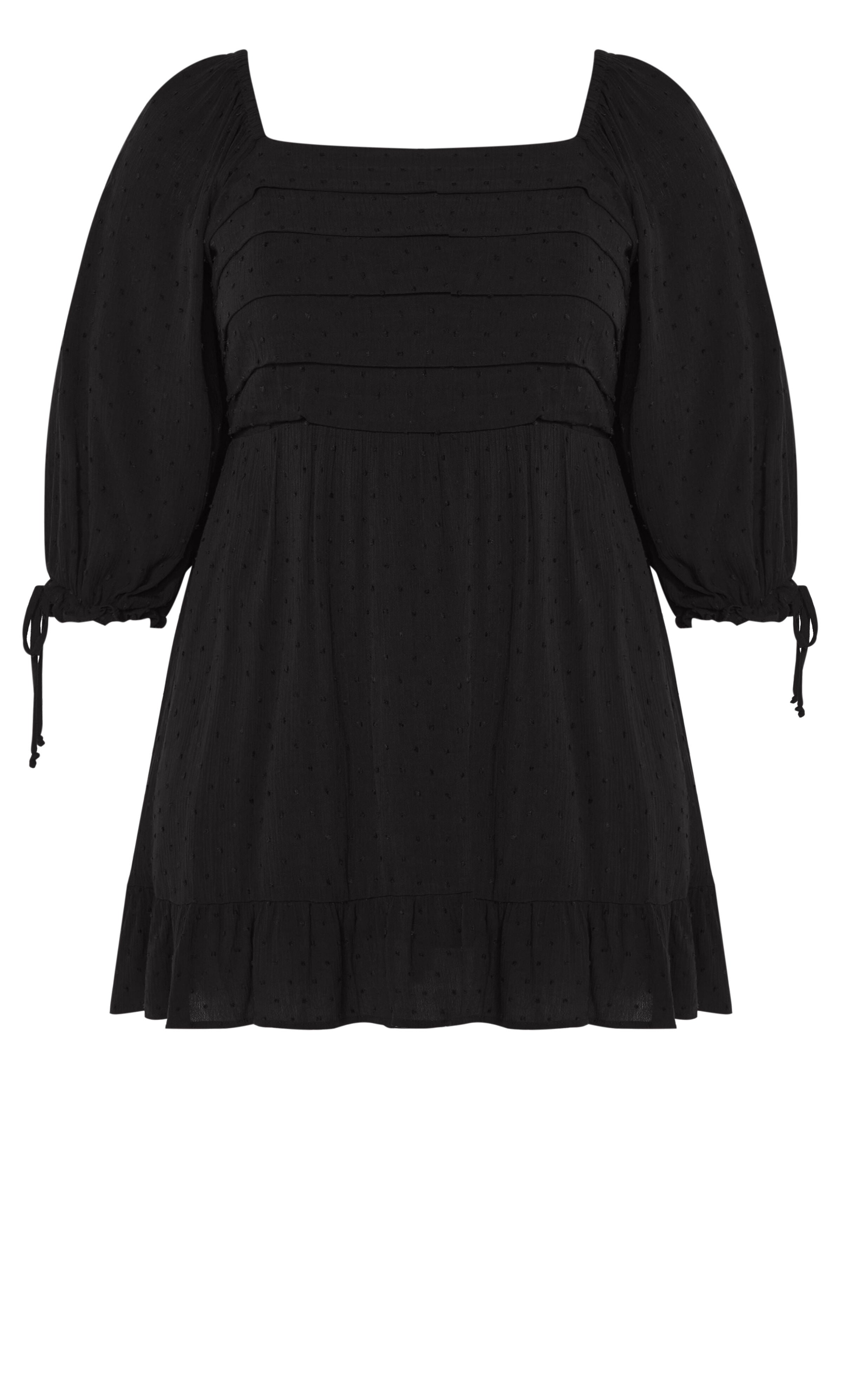 Allegra Mini Dress - rosewood, BLACK, alternate image number 3