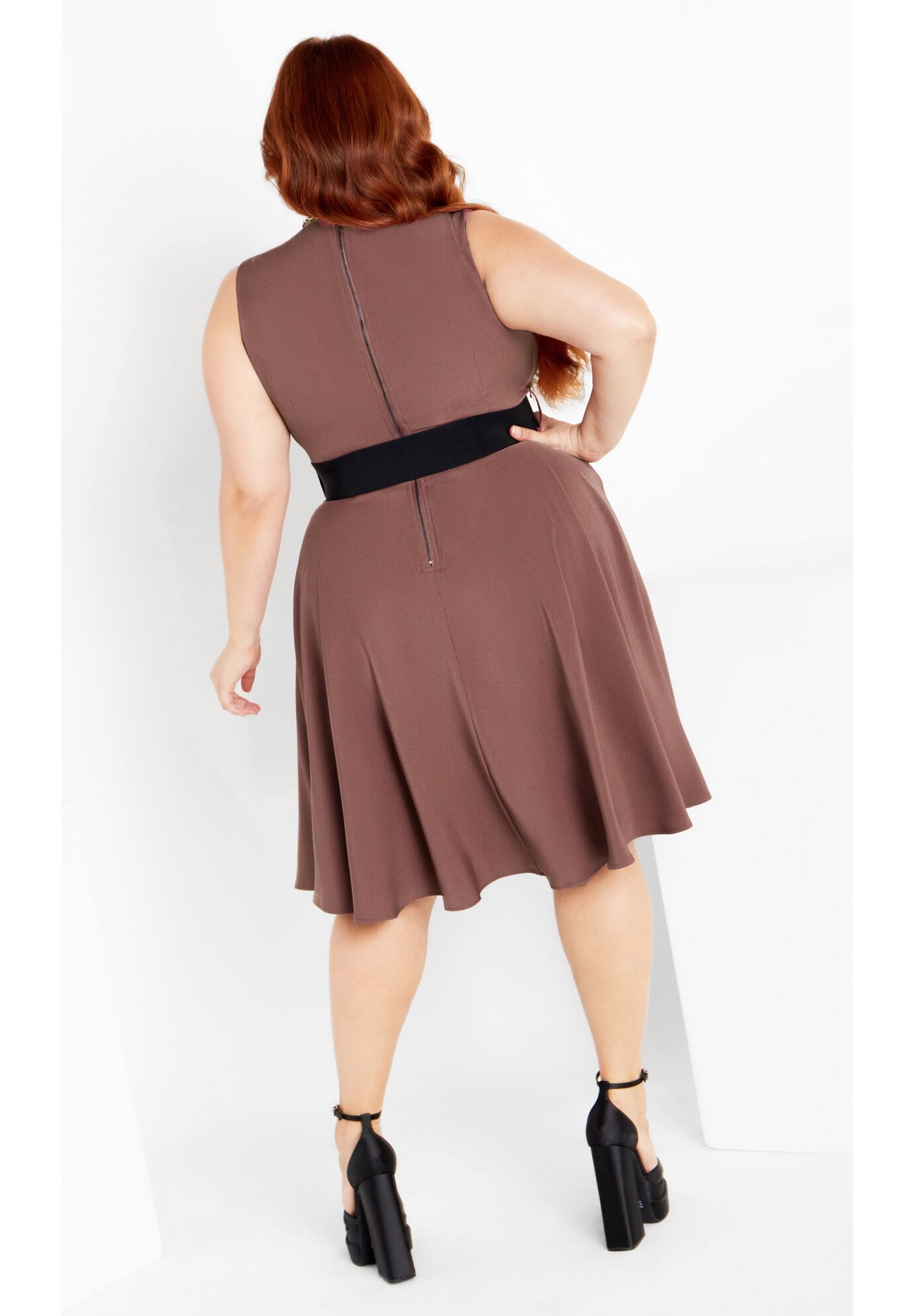 Vintage Veronica Dress - amaretto, RED, alternate image number 2