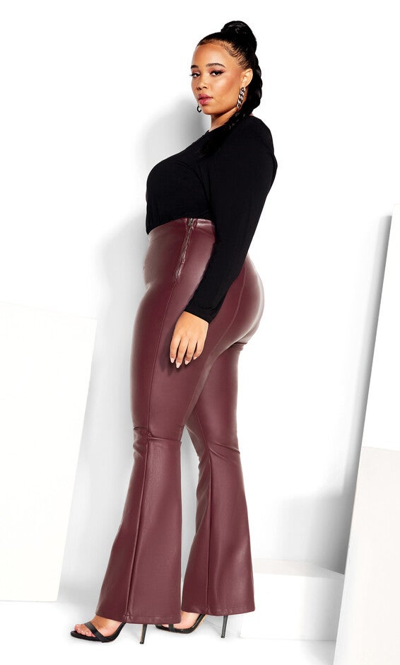 Aria Pant - oxblood, RED, alternate image number 4