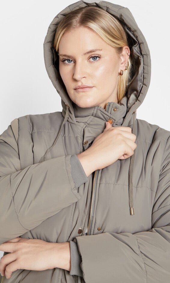 Darcy Puffer Jacket - sage grey, GRAY, alternate image number null
