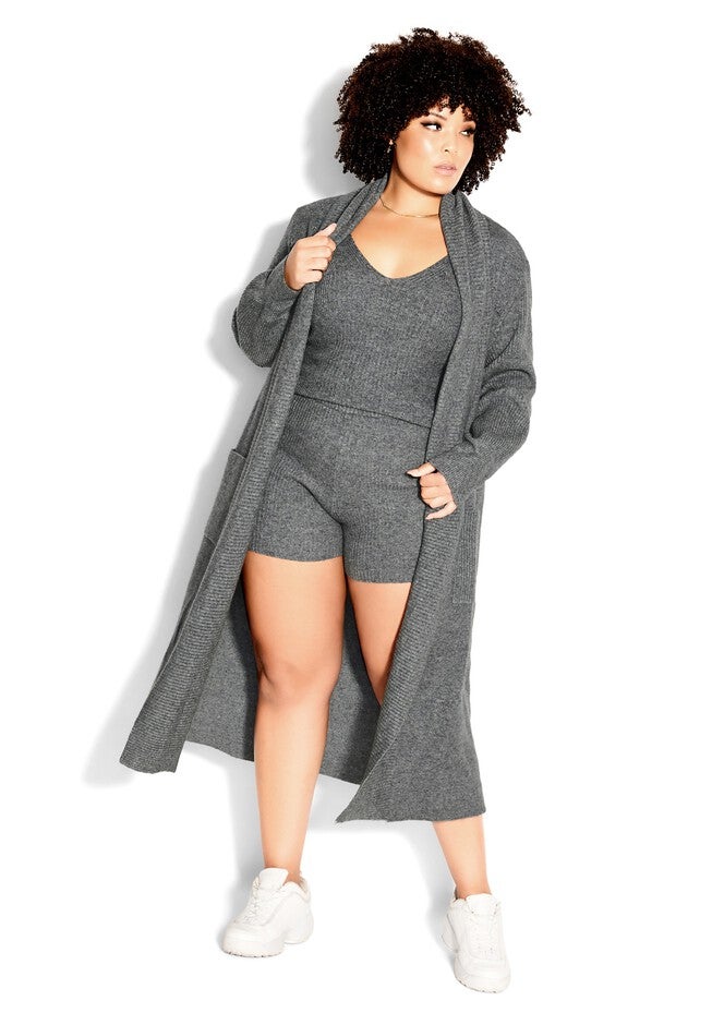 Luxe Knit Short - steel, GREY, alternate image number null
