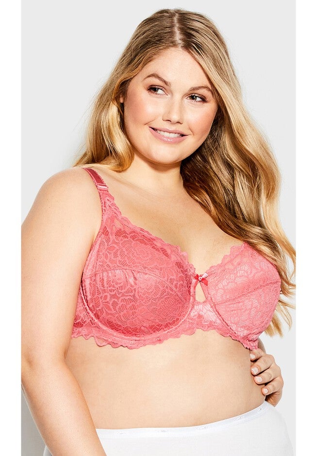 Knitted Lace Soft Cup Bra, RAPTURE ROSE, hi-res image number 0