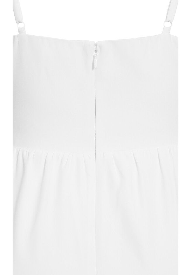 Sassy V Dress - ivory, WHITE, alternate image number null