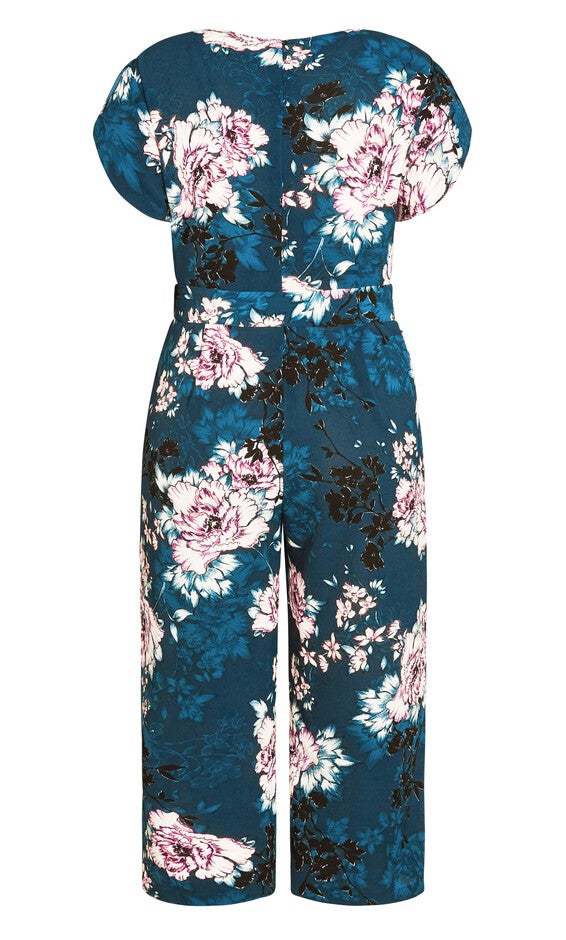 Blossom Tie Jumpsuit - jade, GREEN, alternate image number 5