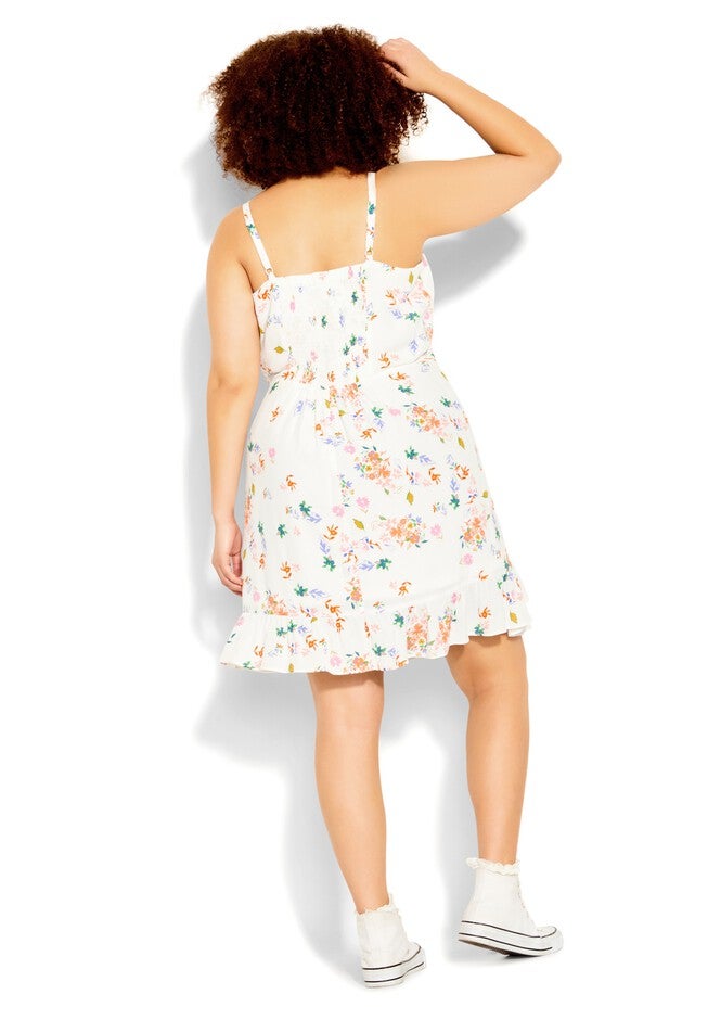 Windswept Dress - ivory, WHITE, on-hover image number null