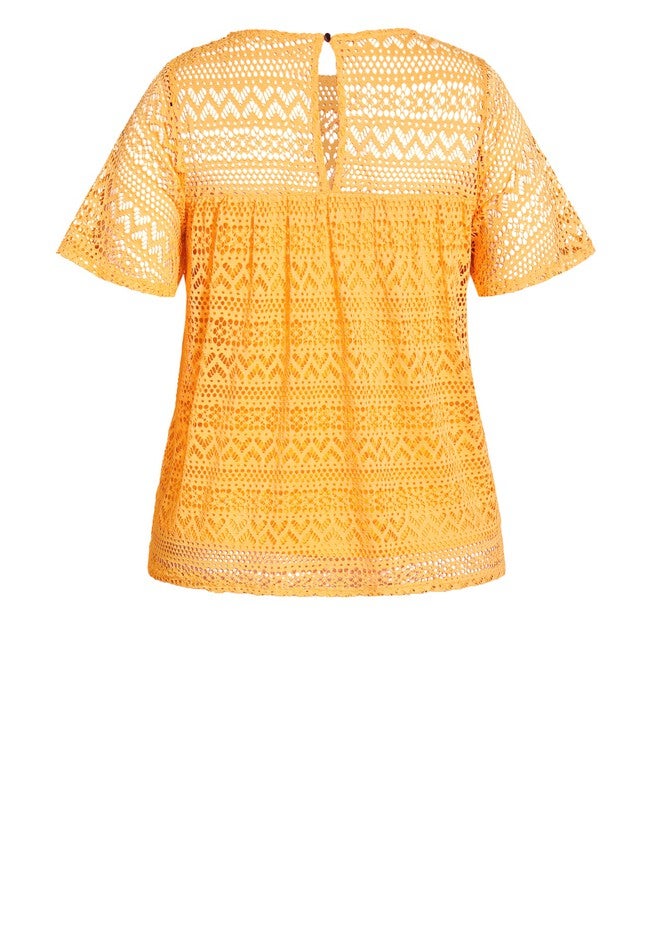 Serenity Short Sleeve Top - sunshine, YELLOW, alternate image number null