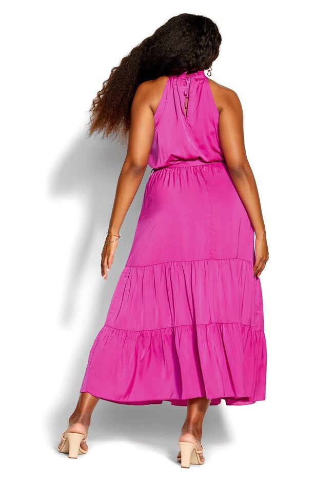 Bold Maxi Dress - lipstick, PINK, on-hover image number null