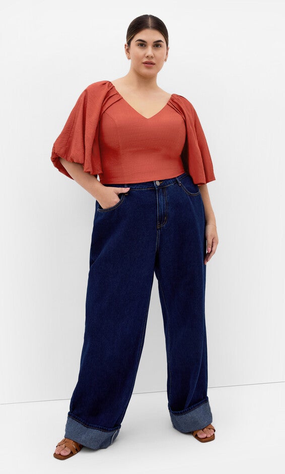 Peta Top - cinnamon, BROWN, alternate image number null