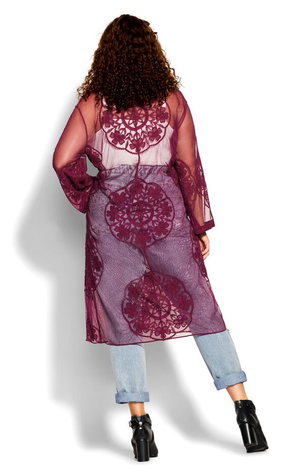 Lost Angel Jacket - wine, RED, alternate image number null