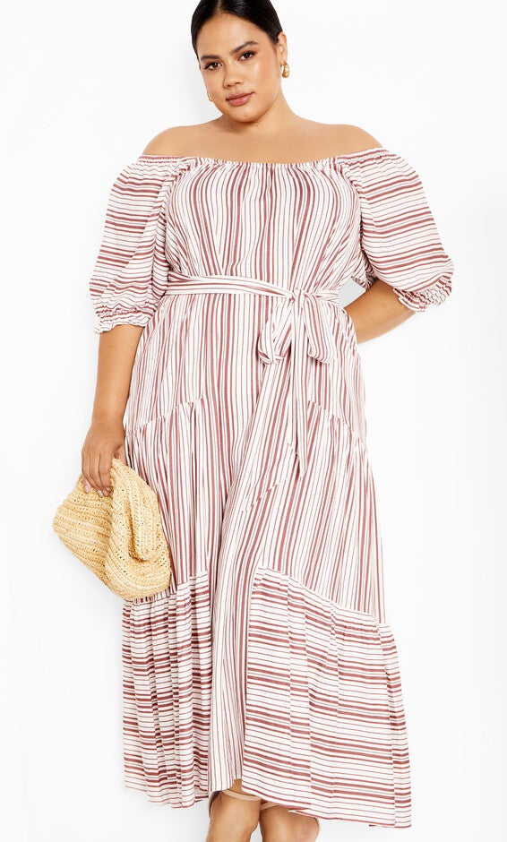 Jemima Dress - white, BROWN, alternate image number 2