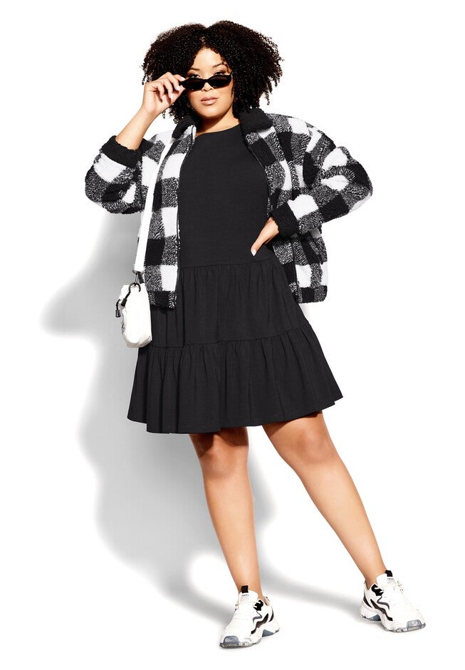 Scottie Jacket - black check, BLACK, on-hover image number 1