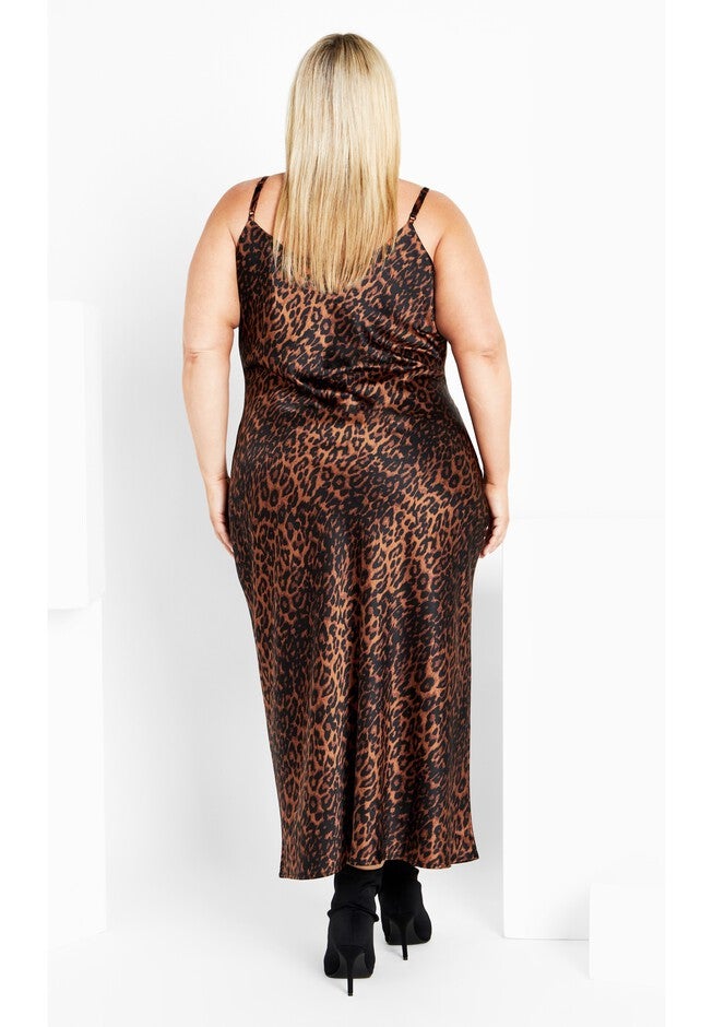 Alani Print Dress - leopard, BROWN, alternate image number null