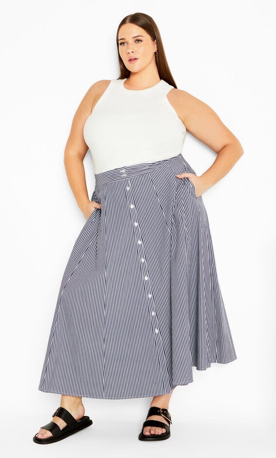 Skylight Skirt - navy, NAVY/WHITE, hi-res image number null