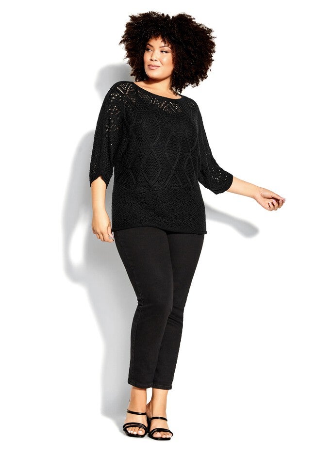 Mila Sweater - black, BLACK, alternate image number null