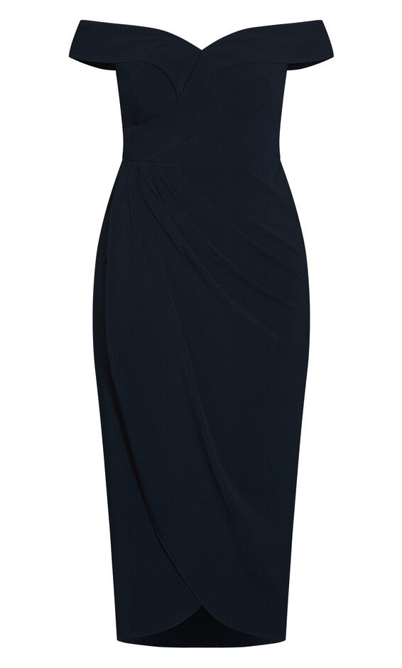 Ripple Love Dress - navy, BLUE, alternate image number 3