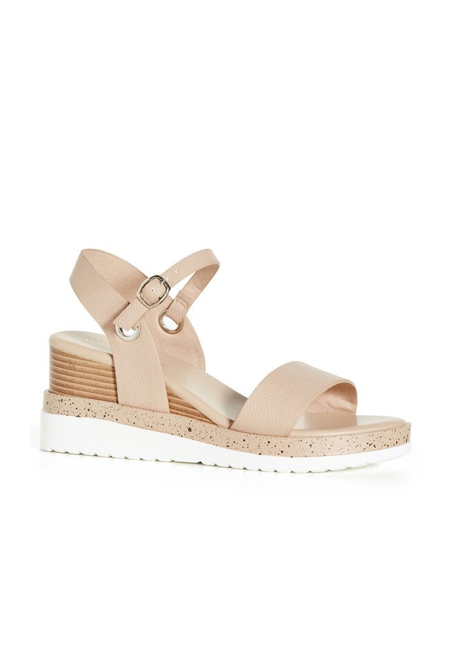 WIDE FIT Wild Side Wedge - beige, BEIGE, hi-res image number null