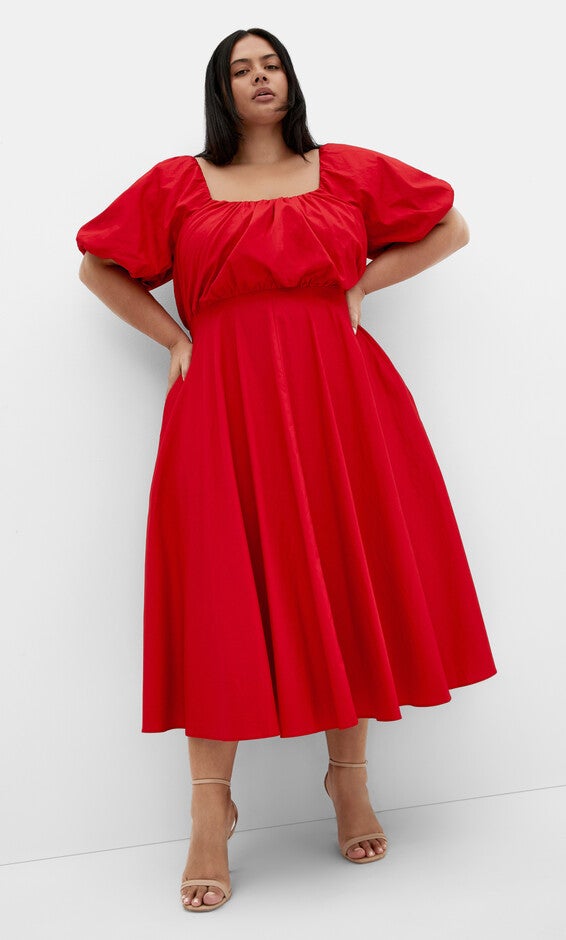 Rosabella Dress - red, RED, hi-res image number null