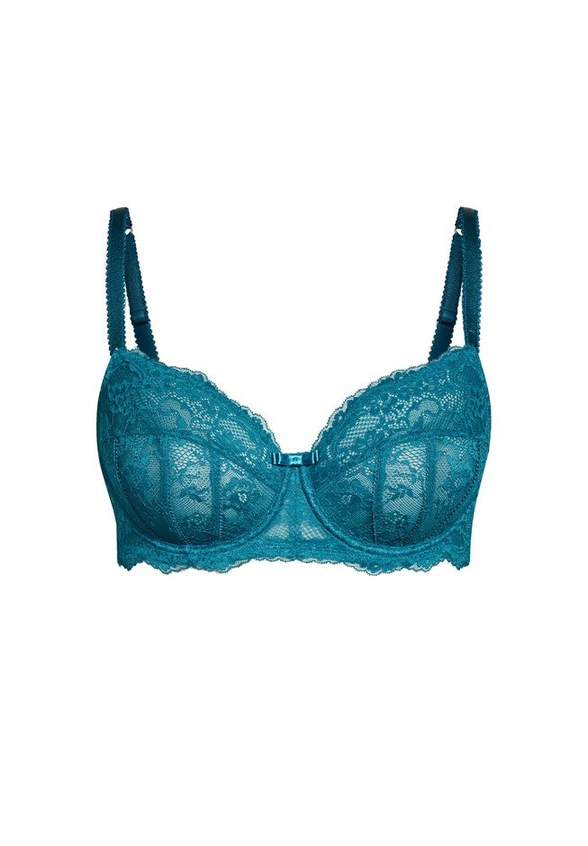 Emma Underwire Bra - teal, BLUE, alternate image number 3