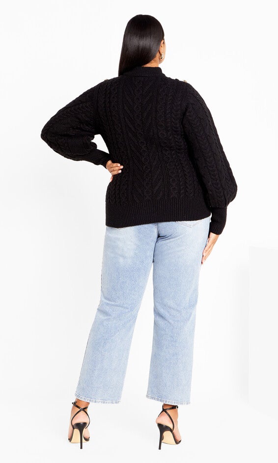 Saskia Sweater - black, BLACK, alternate image number null