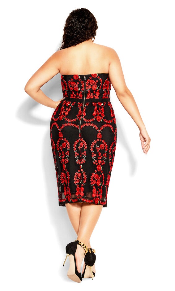 Dolce Rose Dress - black, BLACK, alternate image number null