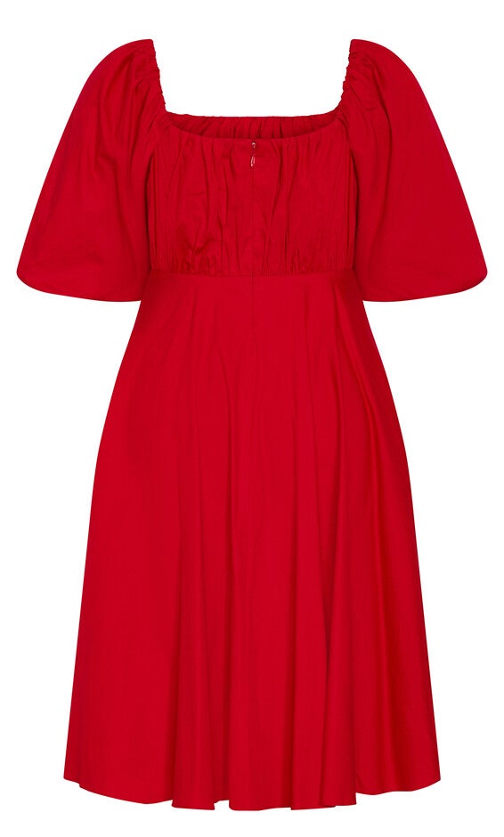 Rosabella Dress - red, RED, alternate image number null