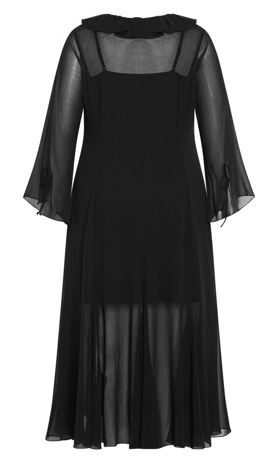 Vamp Maxi Dress - black, BLACK, alternate image number null