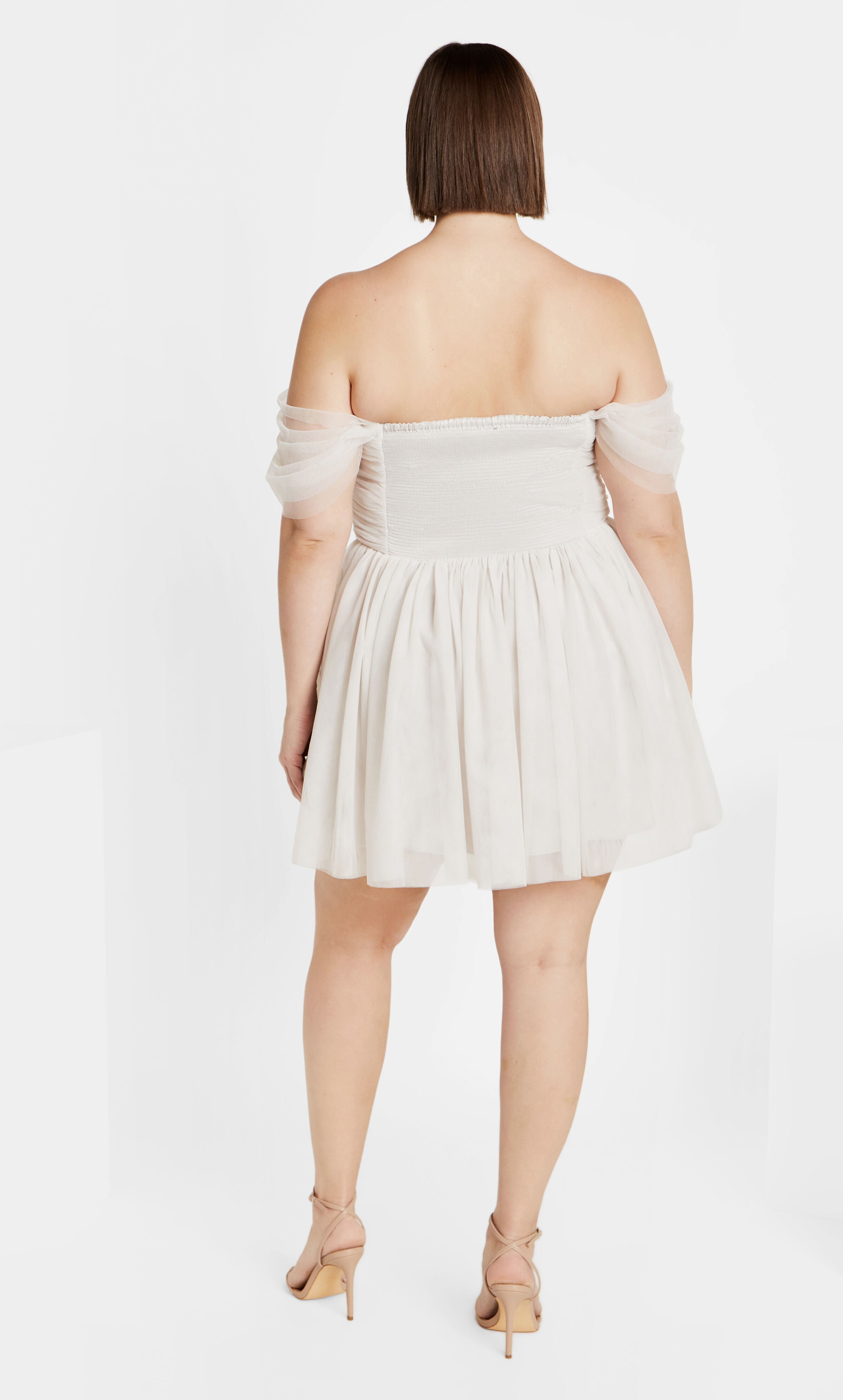 Lulu Dress - oat, WHITE, alternate image number 1