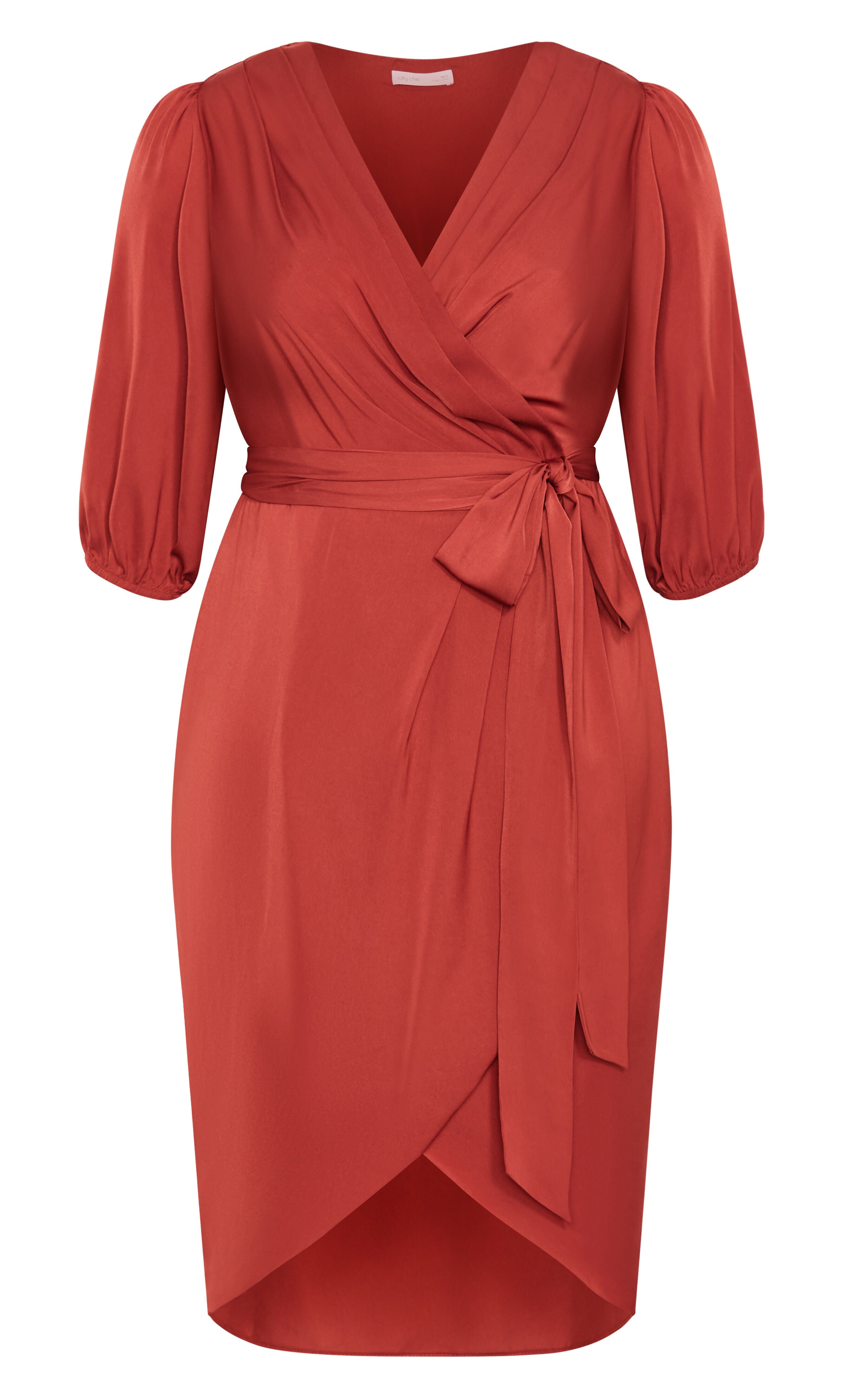Opulent Elbow Sleeve Dress - cinnamon, BROWN, alternate image number 3