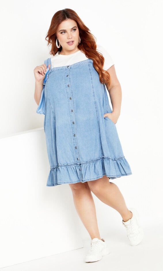 Island Denim Dress - light wash, LIGHT, alternate image number 3