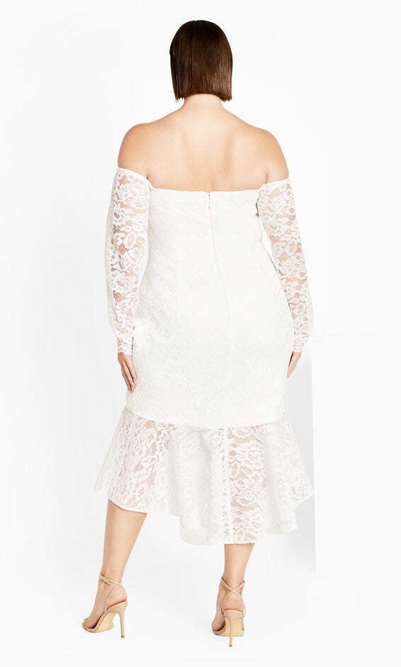 Lace Athena Dress - ivory, WHITE, alternate image number null