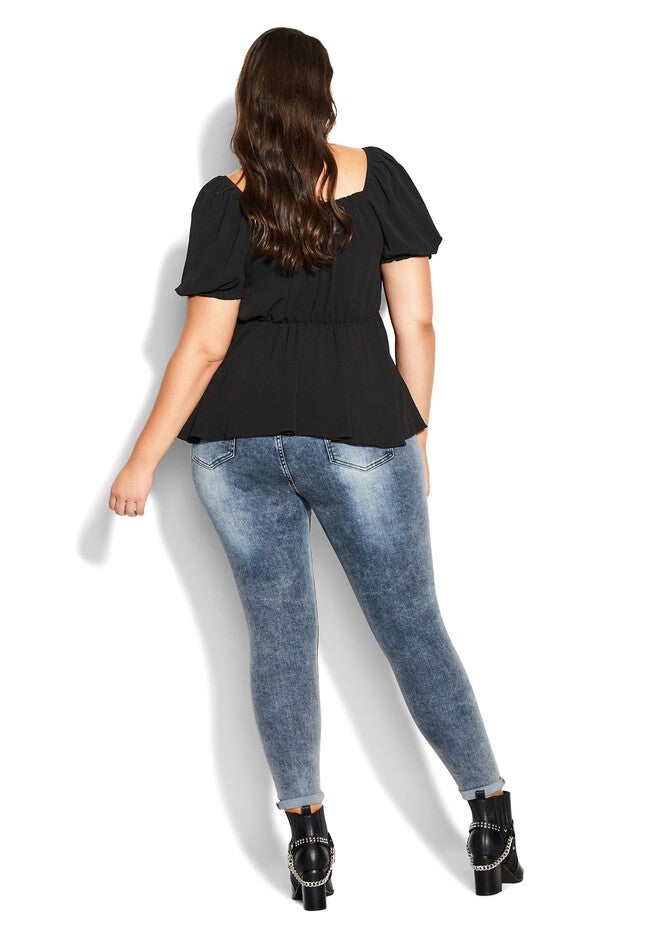 Quirky Top - black, BLACK, alternate image number 3