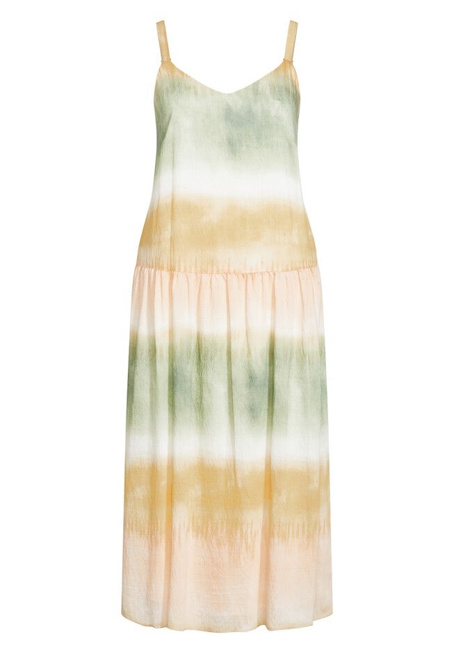 Nevaeh Dress - sage gold, GREEN, alternate image number 4