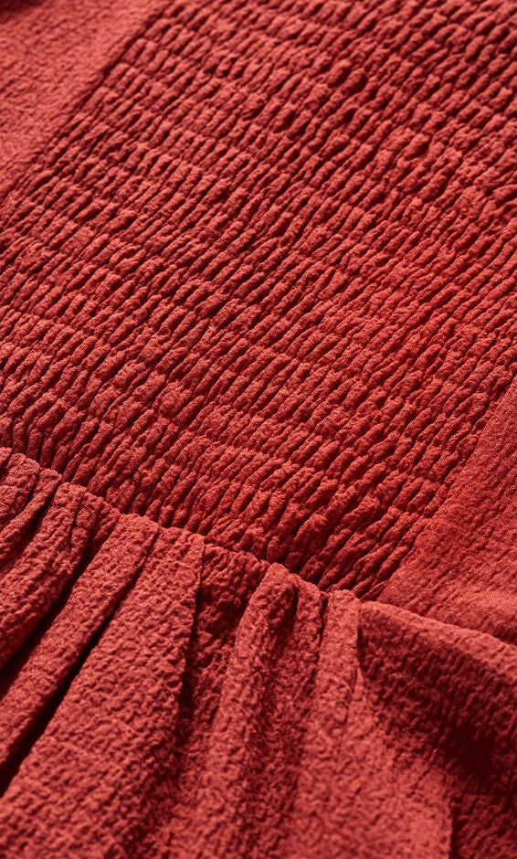 Fee Frill Maxi Dress - sienna, ORANGE, alternate image number null