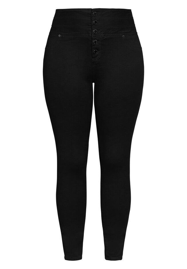 Harley Bold Skinny Jean - black, BLACK, alternate image number 2