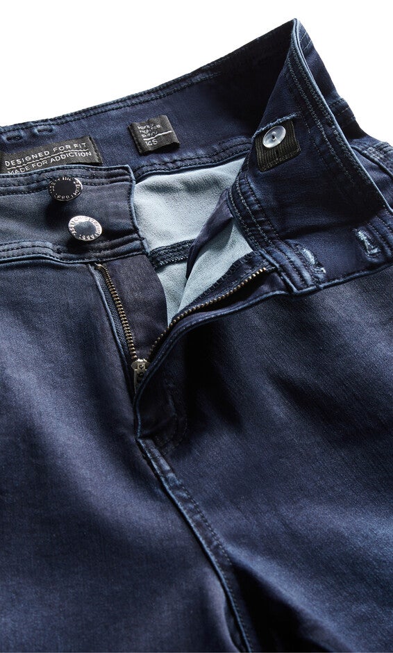 Harley Short Skinny Jean - dark denim, BLUE, alternate image number null