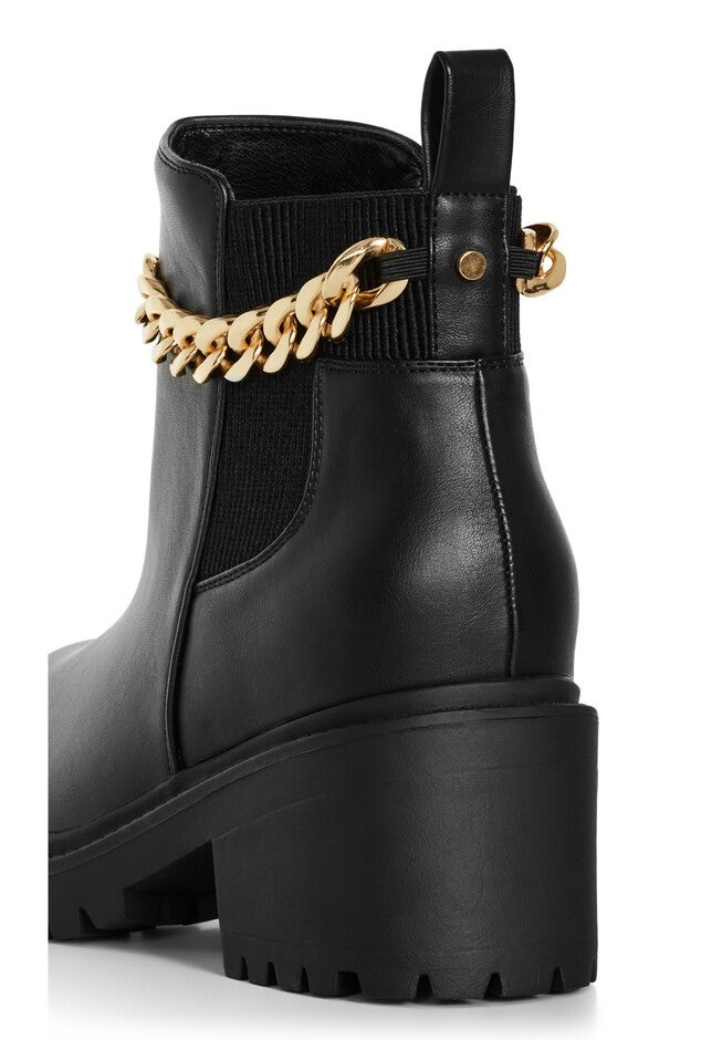 Amelia Ch Ankle Boot, BLACK, alternate image number null