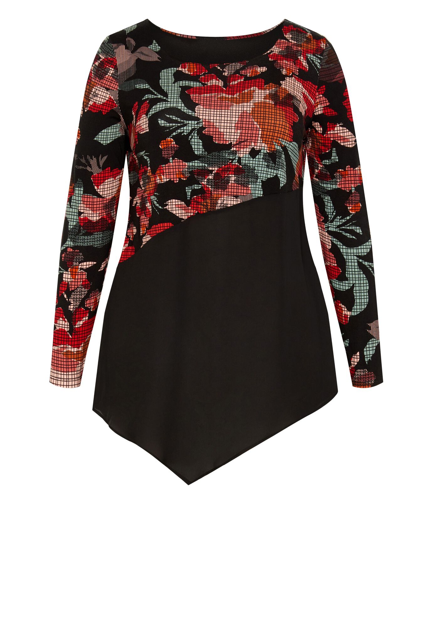 Carla Print Top, SHADOW FLORAL, alternate image number 2