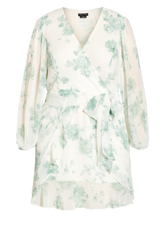 Delicate Rose Dress - mint, GREEN, alternate image number 3