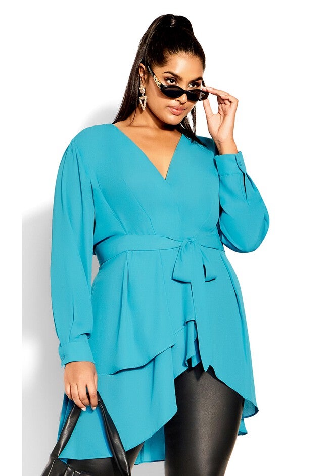 Shibara Top - topaz, BLUE, hi-res image number 0