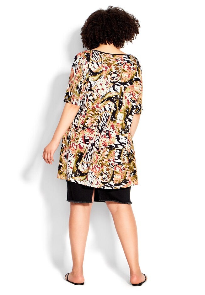 Swing Panel Print Tunic, FLOATATION, alternate image number null
