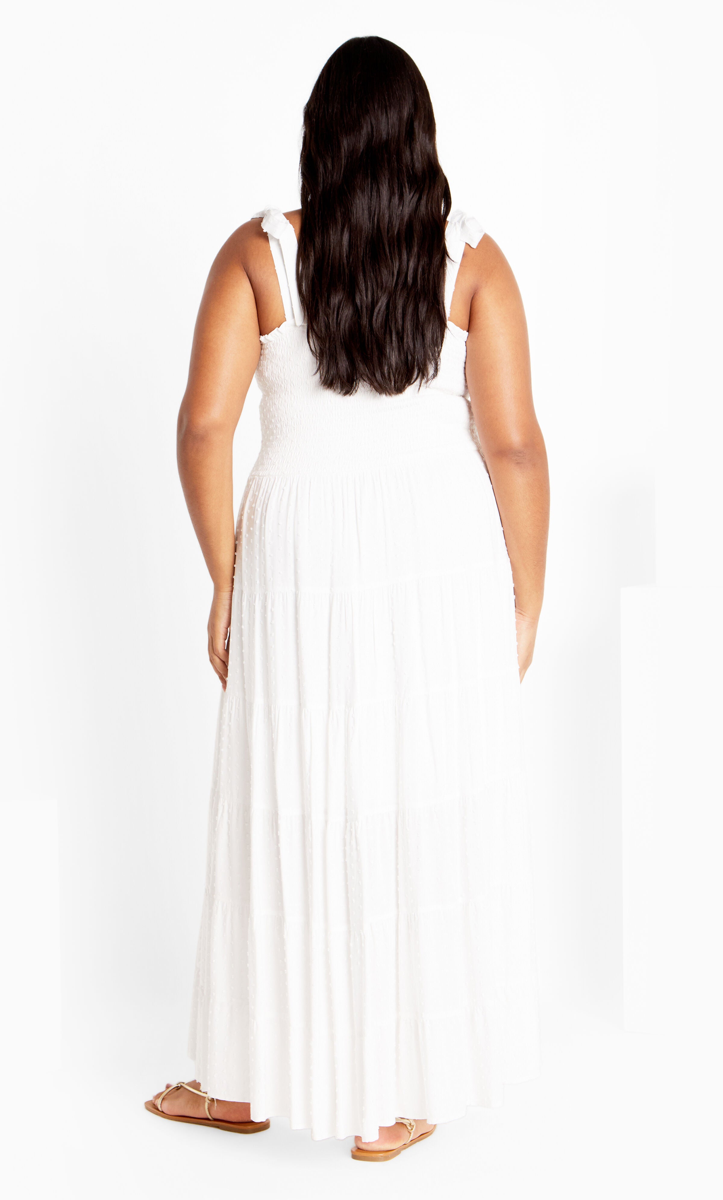 Spot Sara Maxi Dress - ivory, WHITE, alternate image number 2