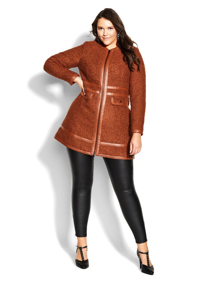 Winter Escape Coat - ginger, ORANGE, alternate image number null