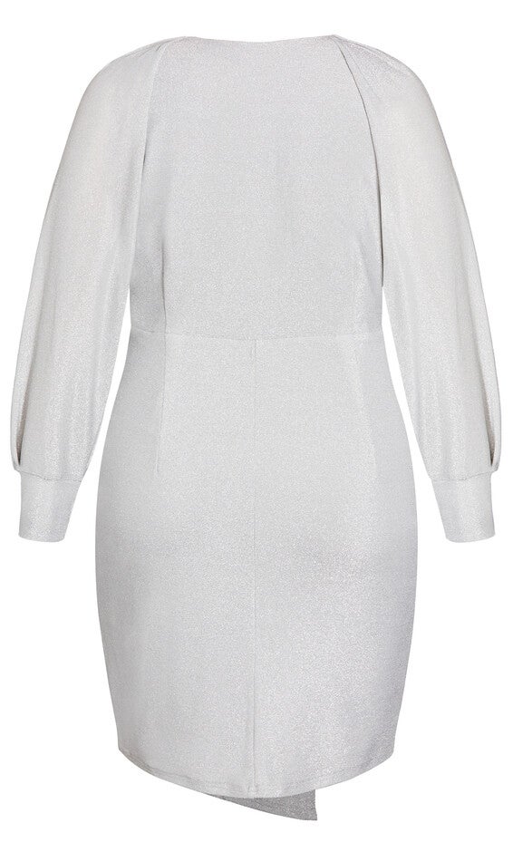 Party Lights Dress - silver, SILVER, alternate image number null