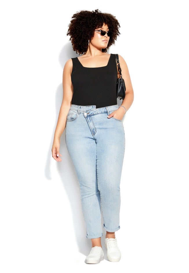 Square Neck Cami - black, BLACK, alternate image number 2