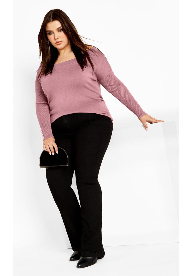 Intrigue Jumper - dusty orchid, PURPLE, alternate image number 2