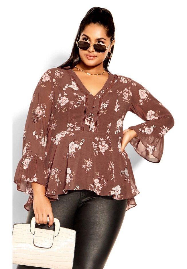 Quinn Top - cocoa, BROWN, hi-res image number 0