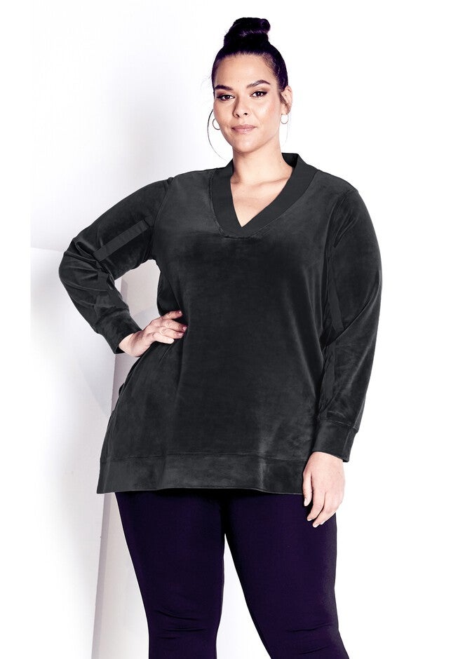 Velour Panel Top, SLATE, hi-res image number null