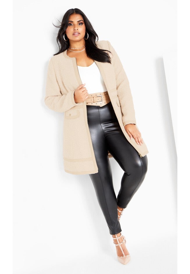 Winter Escape Coat - buff, BEIGE, on-hover image number null