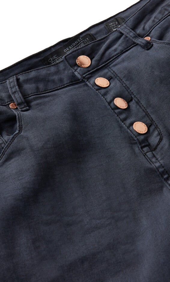 Classic Buttons Jean - midnight, BLUE, alternate image number 5