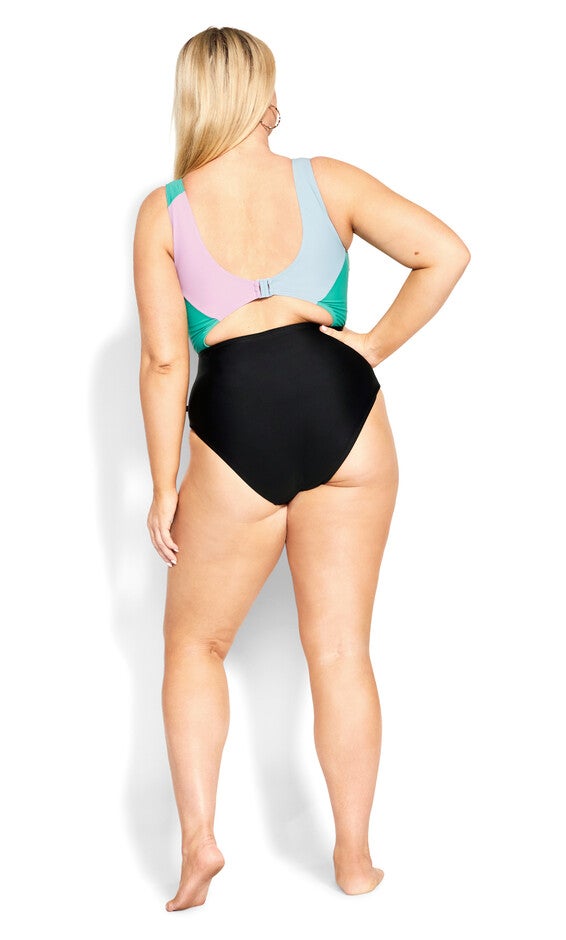 Lulu Splice 1 Piece - aqua, PURPLE, alternate image number 3